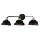Maxim Lighting Thelonious 3-Light Bath Vanity, Black/Natural Aged Brass 10023BKNAB - alternate 1